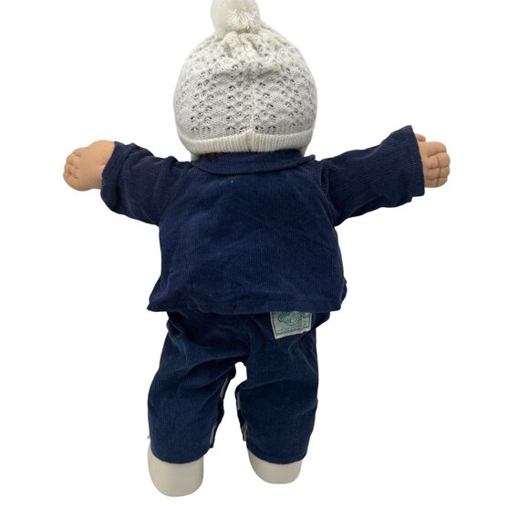 Cabbage Patch Kid Boy Doll 80's Red Curly Hair Corduroy Bear Suit Brown Eyes - Picture 9 of 16